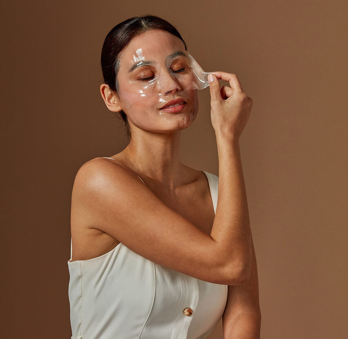 GOLD COLLAGEN drėkinamosios hidrogelio veido kaukės 4 vnt.