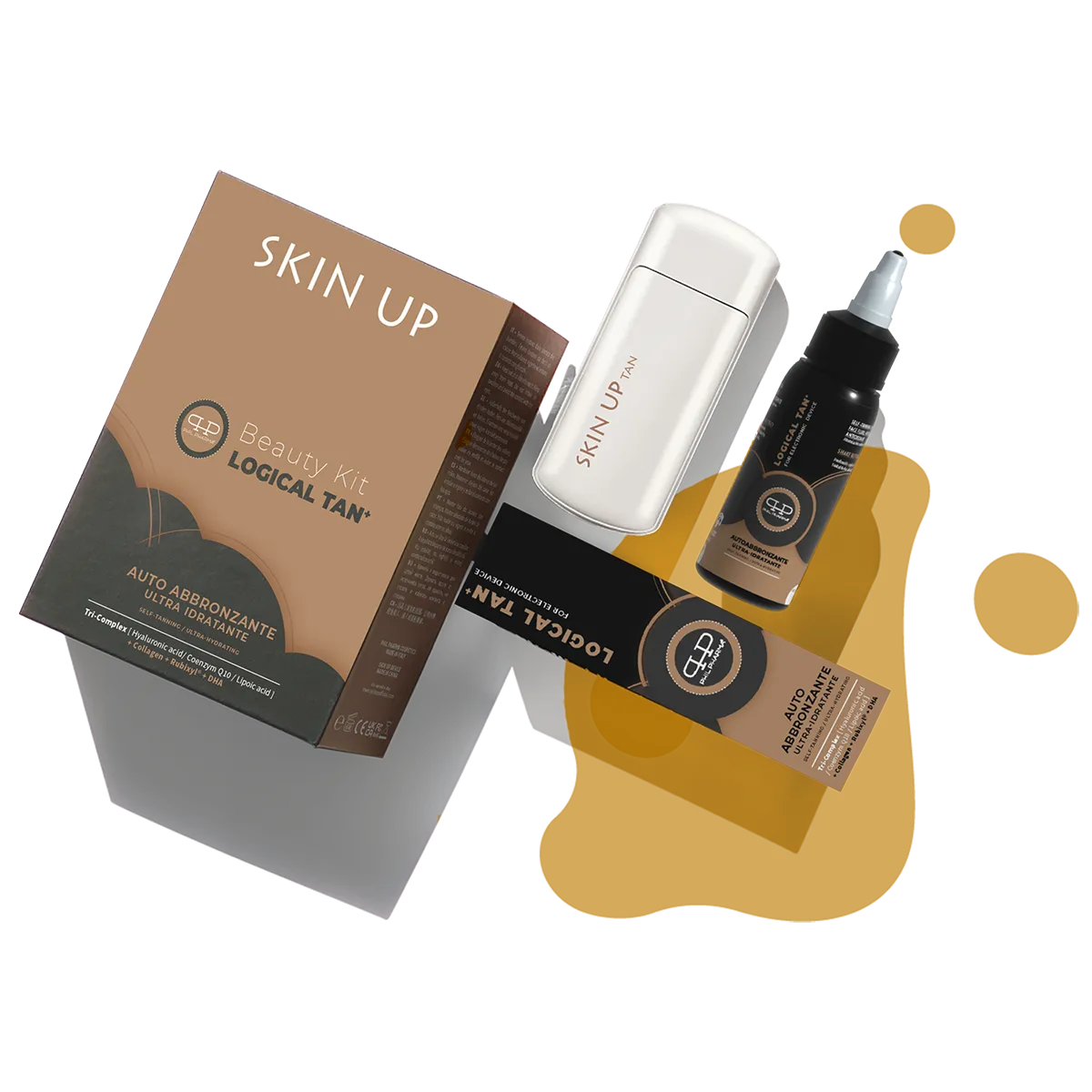 SKIN UP Classic Logical Tan savaiminio įdegio veido priežiūros rinkinys