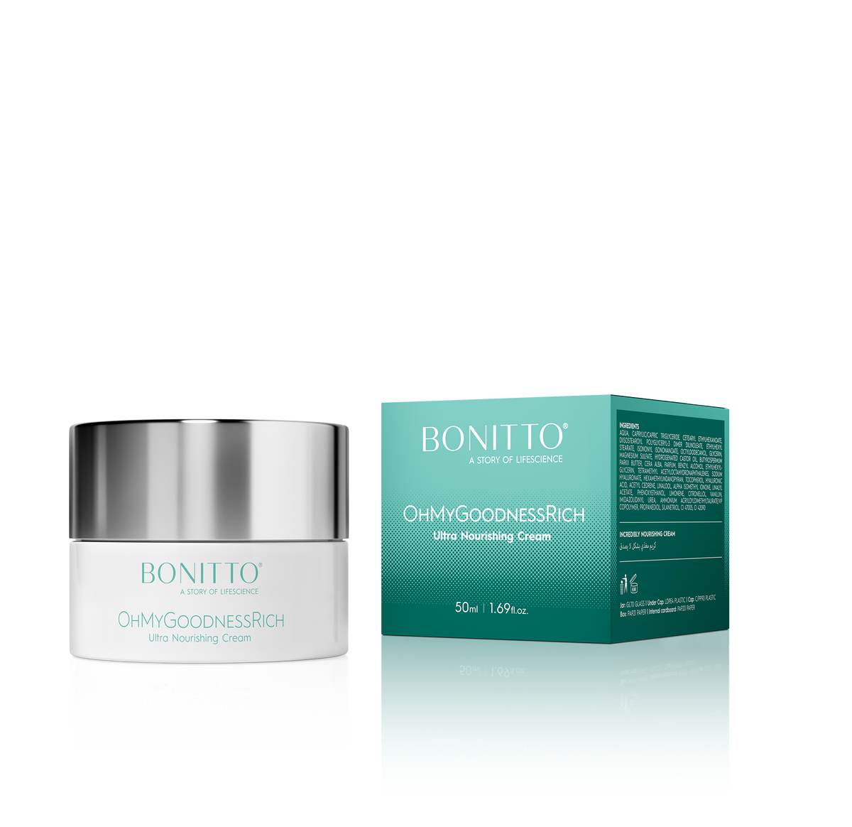 BONITTO OhMyGoodnessRich intensyviai maitinantis ir drėkinantis veido kremas 50 ml